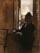 Edgar Degas Woman at a Window painting